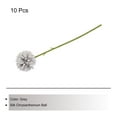 thumbnail image 3 of Artificial Flower Heads, Silk Chrysanthemum Hydrangea Grey Faux Flowers 10Pcs, 3 of 5