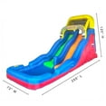 thumbnail image 3 of Banzai Double Drop Raceway 2 Lane Inflatable Outdoor Backyard Water Slide, 3 of 12