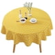thumbnail image 1 of Mantel redondo Amarillo de Algodón y lino de 150 cm para mesa Decoración, 1 of 4