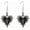 Black1, variant on Gothic Thorn Heart Earrings,Punk Style Red Purple Black Crystal Earrings Vintage Heart Cross Earring Y2k Aesthetic Hip Hop Earring Victoria Vampire Halloween Jewelry Costume
