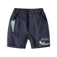 thumbnail image 2 of FLMEI Boys Shorts Summer Cotton Shorts Pants Elastic Casual Active Athletic Sweatpants Shorts Shortie Cute Dinosaur Cartoon Shorts for Kids Toddler 1-9Y, 2 of 9