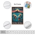 thumbnail image 2 of Inspirational Bora Bora Poster Retro Motivational Vintage Travel Wall Art for Bedroom Library Wellness Meditation Room Canvas Poster, 2 of 8