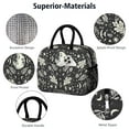 thumbnail image 4 of Lunch Bag Lunch Box for Women Reusable Insulated Lunch Bags,Water-Resistant Gothic Cooler Lunch Tote Bag, Large Capacity for Work Travel Picnic, 4 of 6