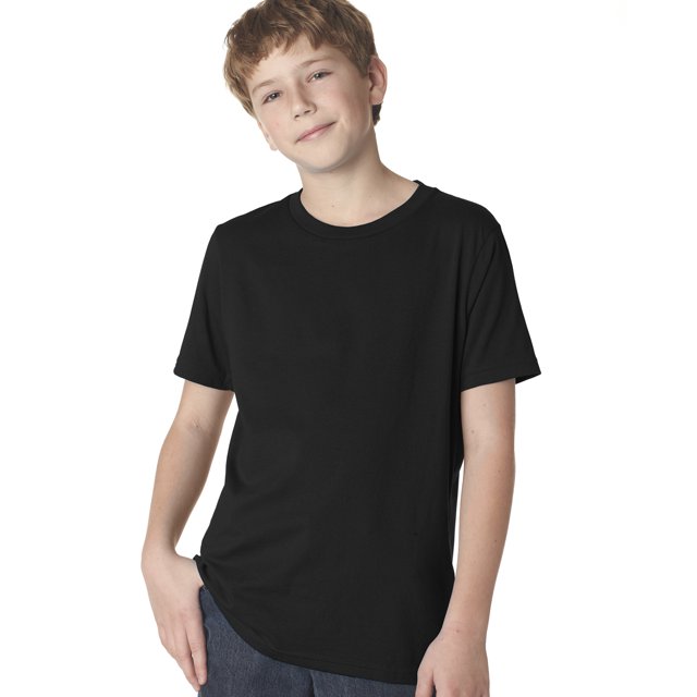 Camiseta de algodón para niños pequeños Ropa de siguiente nivel NEGRO L 3310
