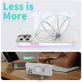 thumbnail image 3 of Designed for iPhone 12/12 Pro Case with Magnetic Invisible Stand, [Compatible with Magsafe] Slim Anti-Scratch Shockproof Translucent Matte Case for iPhone 12/12 Pro 6.1 inch, White, 3 of 14