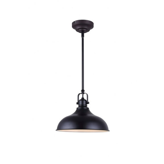 LPL103A01BK Canarm Inc 12W 1 LED Pendant-12.75 Inches Tall and 12 Inches Wide