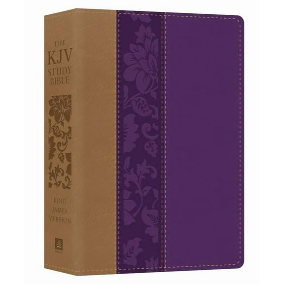 KJV Study Bible The KJV Study Bible - Large Print [violet Floret], (Hardcover)