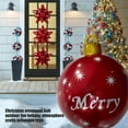 thumbnail image 4 of Bola de Navidad inflable de PVC de 60 cm con impresión navideña para exteriores, juguete decorado para decoraciones de piscinas y patios, 4 of 7