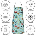 thumbnail image 6 of Easygdp Travel1 Apron Waterdrop Resistant with 2 Pockets,Oil Resistant Cooking Kitchen Chef Apron for Women Men, 6 of 7