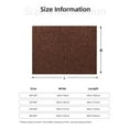 thumbnail image 5 of Uemuo Dark Brown Glitter Printed Throw Blanket for Couch, Fluffy Fuzzy Blankets for Bed, Sofa, Cozy Flannel Faux Fur Blanket-60"x50", 5 of 6