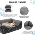 thumbnail image 2 of 2 in 1 Dog Beds and Dog Cooling Bed for Large Medium Small Dogs,Reversible Rectangle Two-Sided Dog Bed,Washable Orthopedic Durable Sofa Bed for Pet Sleeping Puppy Cat,M-Dark Grey, 2 of 6