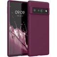 thumbnail image 1 of Étui kwmobile Compatible avec Google Pixel 6 Pro - Étui en Silicone TPU Souple et Mince - Bordeaux Violet, 1 of 5