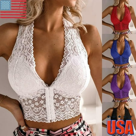 

Women‘s Lace Bralette Bralet Bra Bustier Crop Tank Ladies Camisole Cami Vest