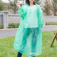 thumbnail image 4 of Rain Ponchos,with Drawstring Hood （20 Pack） Emergency Disposable Rain Ponchos Family Pack for Adults,Rain Ponchos with Hood Emergency Disposable Rain Ponchos Family Set,Clear, 4 of 6