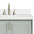 thumbnail image 4 of Ariel Stafford 37 Inch Single Rectangle Sink Vanity With White Quartz Countertop W/1.5" Edge In Grey, 4 of 11
