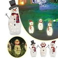 thumbnail image 4 of MOQIN Lighted Snowman Christmas Decorations Outdoor Yard Snow Man Family with LED Lights, Snowman Yard Decorations, Christmas Yard Decorations for Outdoor Lighted Holiday Lawn Garden Porch, 4 of 9