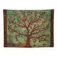 thumbnail image 5 of Fenyluxe  Tapestry Green Tree of Life Wall Hanging Psychedelic Tapestries Indian Twin Bedspread Picnic Sheet Wall Decor Blanket Wall Art Hippie Bedroom Décor 50x40inch, 5 of 6