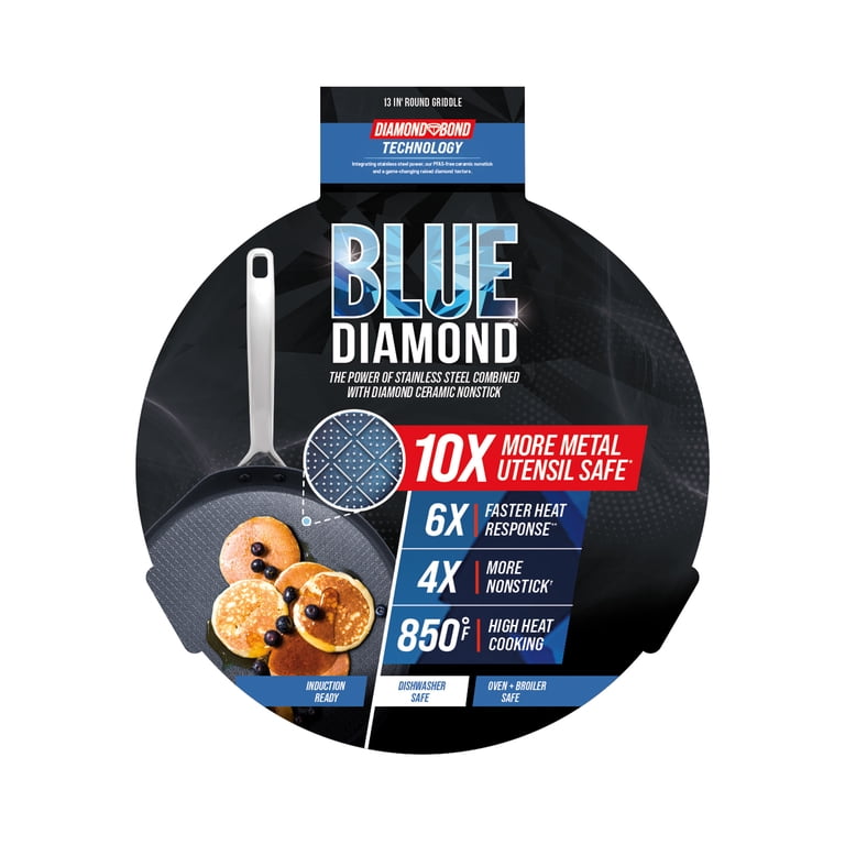 Blue Diamond 13-Inch Diamond Bond Hybrid Round Griddle photo 8