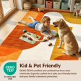 thumbnail image 4 of Design&I 4'x6' Washable Area Rug Burnt Orange Terracotta Mid Century Abstract Geometric Bauhaus Midcentury Design for Reading Nook, Bedroom, Pet Friendly & Non-Slip Built-In Grip, 4 of 7
