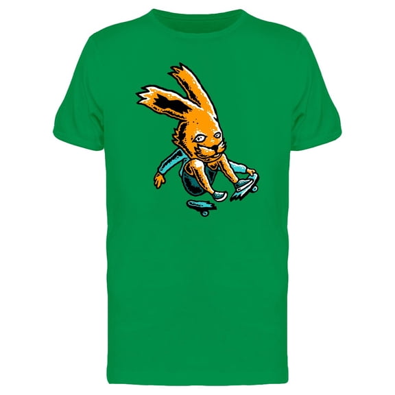 Orange Rabbit Broken Skateboard Tee Men's -Image by Shutterstock