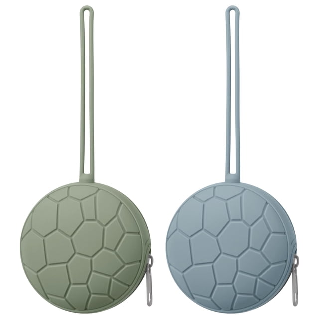 Estuche portachupetes de silicona Nothomme, 2 unidades, portátil
