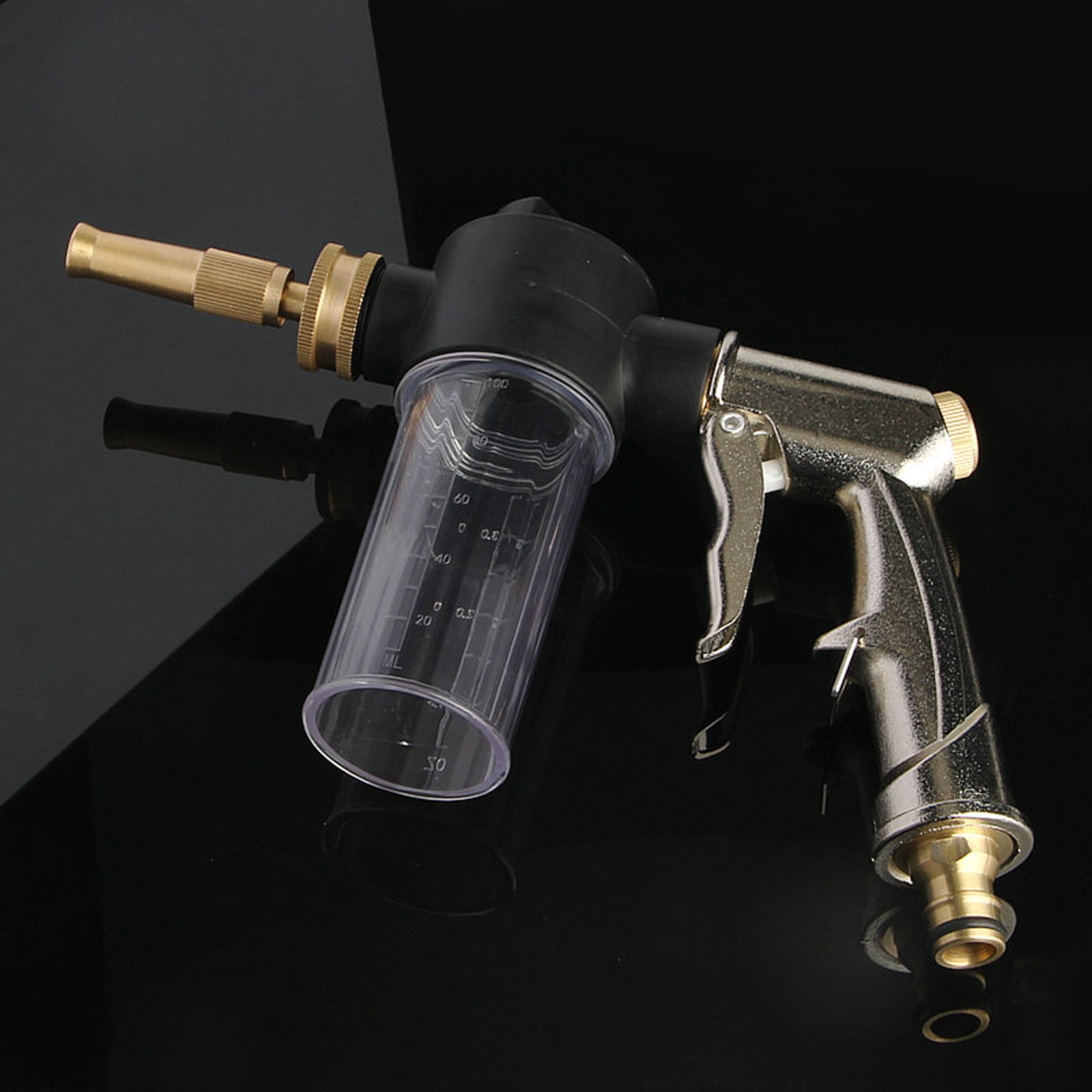 Garden Hose Nozzle Sprayer 3.5oz Soap Dispenser High Pressure Foam Guns for Car Washing Gardening and Pet Showering Use