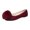 Wine, variant on Jamicy Women's Casual Shoes Casual Summer Flock Mary Jane Ballet Flat Dressy Work Office Flat Shoes with Soft Sole