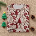 thumbnail image 6 of Long Sleeve Pullover Sweaters For Women O Neck Casual Cute Printing Knit Oversized Sweater for Fall and Winter, Christmas Snowflake Print, Cozy and Festive, Christmas Sweaters for Women ,Red,M, 6 of 6