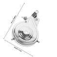 thumbnail image 2 of FUTUREORYY Brake Assemblies Rear Brake Drum Kit Iron Silver 1Pcs, 2 of 6