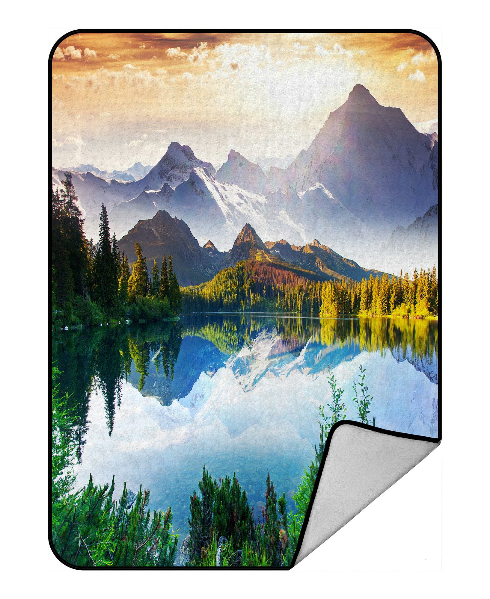 PHFZK Beautiful Nature Landscape Blanket, Fantastic Sunny Day is in