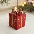 thumbnail image 4 of Christmas Lighted Gift Box Ornament, Wrought Iron Star Pendant with Built-in LED Lights, Holiday Decoration for Tree, Tabletop, Window, or Party, 4 of 5