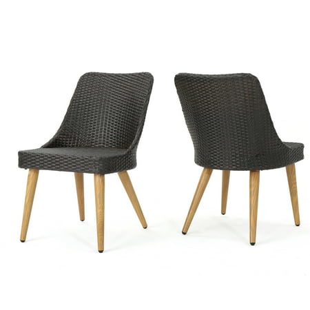 desmond wicker multibrown finished chairs legs dining metal brown wood outdoor light