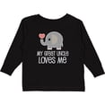thumbnail image 3 of Inktastic My Great Uncle Loves Me Gift Boys or Girls Long Sleeve Toddler T-Shirt, 3 of 5