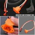 thumbnail image 4 of E-bike Three Vertical Electric Vehicle Accessories Scooter Bike Parts Charging Socket Battery Connector Plug with 12AWG Cable 4, 4 of 8
