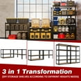 thumbnail image 4 of VDEVY 2025LBS Storage Shelves 5 Tier Garage Shelving Heavy Duty Metal Shelving Adjustable Metal Shelf for Garage Pantry Closet Kitchen Basement 28" W x 12" D x 60" H, Black, 4 of 8
