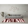 thumbnail image 3 of Ahgly Company Indoor Rectangle Abstract Red Contemporary Area Rugs, 8' x 10', 3 of 4
