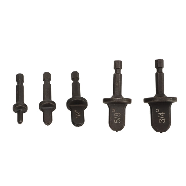 Juego de 5 brocas para expansor de tubos de cobre, herramienta de prensado de tubos de cobre para reparación de aire acondicionado.
