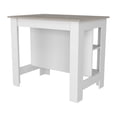 thumbnail image 6 of FM FURNITURE Brooklyn Kitchen Island with Open Storage Engineered Wood White, 6 of 8