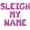 Pink, variant on Letter Balloons - SLEIGH MY NAME 16" Inch Alphabet Letters Foil Mylar Balloon Christmas Party Banner (Purple)