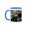 Blue/White, variant on 3drose, the Old Clock in Gas Town Canada with Flowers All Around It, 11oz Magic Transforming Mug