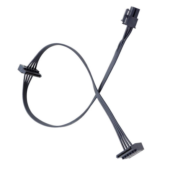 FEAMOS Small 4Pin/4Pin/Min6Pin to Double 15Pin Hard Drives Power Cable Hard Drives Power Cable Adapter for Desktop Accessories
