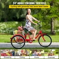 thumbnail image 2 of Triciclo VEVOR para adultos, ruedas de 24 pulgadas, triciclo para adultos, 1 velocidad, 3 ruedas, bicicletas para adultos, bicicleta de tres ruedas para adultos, triciclo para adultos,, 2 of 9