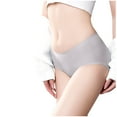 thumbnail image 2 of loopsun Womens Briefs,Women's Ice Silk Traceless Mid Waist Large Honeycomb Underwear For Women, 2 of 5
