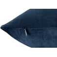 thumbnail image 5 of Nestl Velvet Throw Pillow Covers Solid Square Soft Decorative Pillow Cover for Sofa, 18" x 18", Navy Blue, Pack of 2, 5 of 8