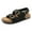 Black, variant on Sandals For Women With Soft Cork Footbed, Mens Slip On Clog Mules With Adjustable Double Buckle, Open Toe Flat Slide Shoes, Summer Outdoor Back Strap Slipper