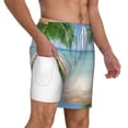 thumbnail image 3 of Balery Starfish in Beach Mens Swim Trunks Swim Shorts for Men Quick Dry Inseam Beach Shorts with Compression Liner Pocket-3X-Large, 3 of 9