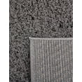 thumbnail image 6 of Unique Loom Studio Solid Shag Collection Area Rug - Sky (2' x 6' 9" Runner Dark Gray/Gray), 6 of 7