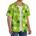 thumbnail image 4 of Haiem St Patrick's Day7 Men's Casual Shirts Short Sleeve Button Down Shirts Fashion Textured Summer Beach Shirt-X-Large, 4 of 7