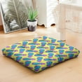 thumbnail image 4 of Hawaii Seat Cushion&nbsp;– Large 22x22 Inch Floor Pillow, Thick & Cozy Dutch Velvet, Pineapple Lover Design for Meditation, Yoga & Summer Decor (Golden Yellow), 4 of 7