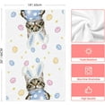 thumbnail image 6 of Blue 625 Eggs Bunny Ears Happy Easter Kitchen Towels Dish Towels, 18x26 Inch Seasonal Spring Decoration Hand Towels Set of 2, 6 of 6